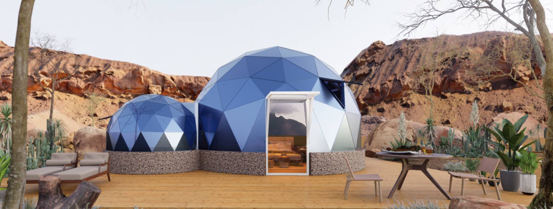 延寿县球形智能光伏玻璃星空房